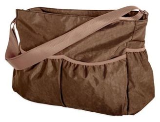 Trend Lab Crinkle Tote Diaper Bag in Brown