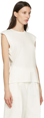Blossom White Gilli Shoulder Padded T-Shirt