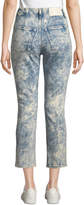 Thumbnail for your product : Jonathan Simkhai E-Cig High-Rise Bleached Button-Fly Jeans