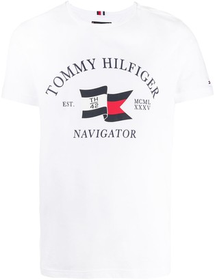 Tommy Hilfiger logo print T-shirt - ShopStyle