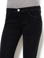Thumbnail for your product : Current/Elliott The Crop Stud Skinny Denim Jean