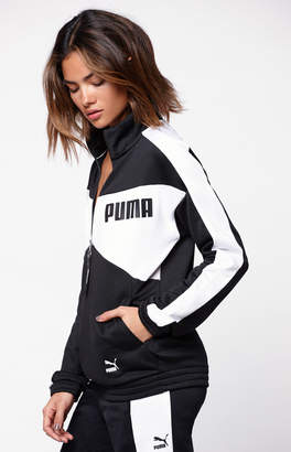 Puma Black Archive T7 Half Zip Crew Sweatshirt