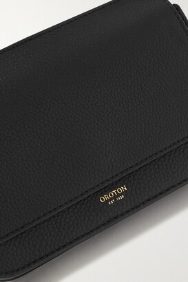 Oroton Margot Mini Textured-leather Shoulder Bag - Black