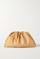 Thumbnail for your product : Bottega Veneta The Pouch Large Gathered Leather Clutch - Beige
