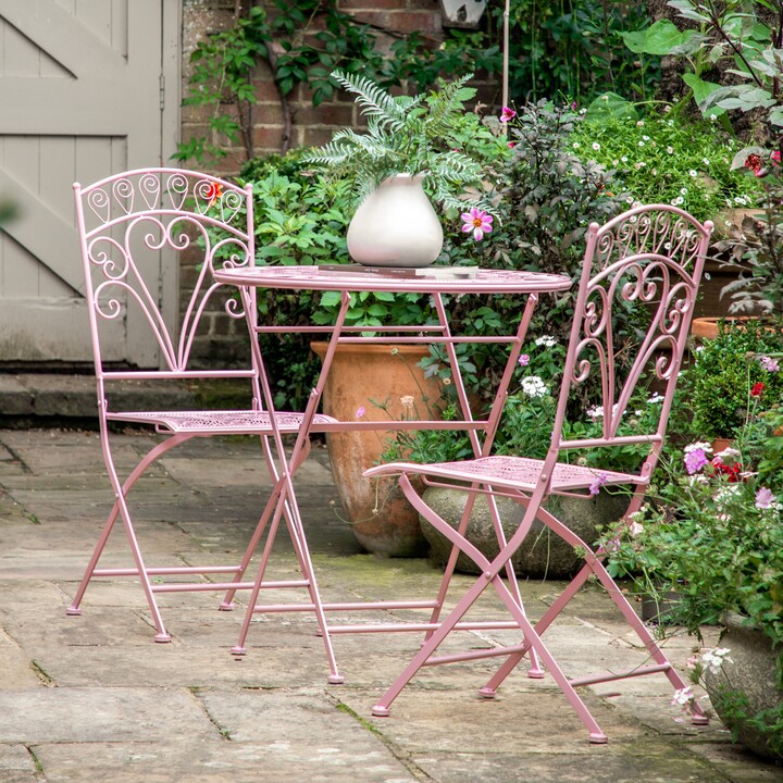 Cedar Sage Dallow Bistro Set Pink ShopStyle Outdoor Furniture