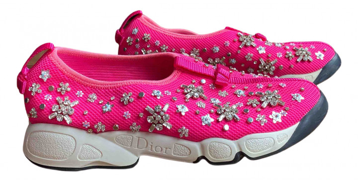 pink dior trainers