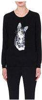 Thumbnail for your product : Markus Lupfer Kitten sequinned wool jumper