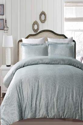 California Design Den Full/Queen Enchanted Gardens Comforter Set - Light Gray