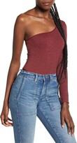 Thumbnail for your product : Urban Outfitters BDG BDG Urban Outfittters One-Shoulder Long Sleeve Thong Bodysuit