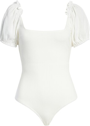 Lulus New View Ribbed Low Back Bodysuit