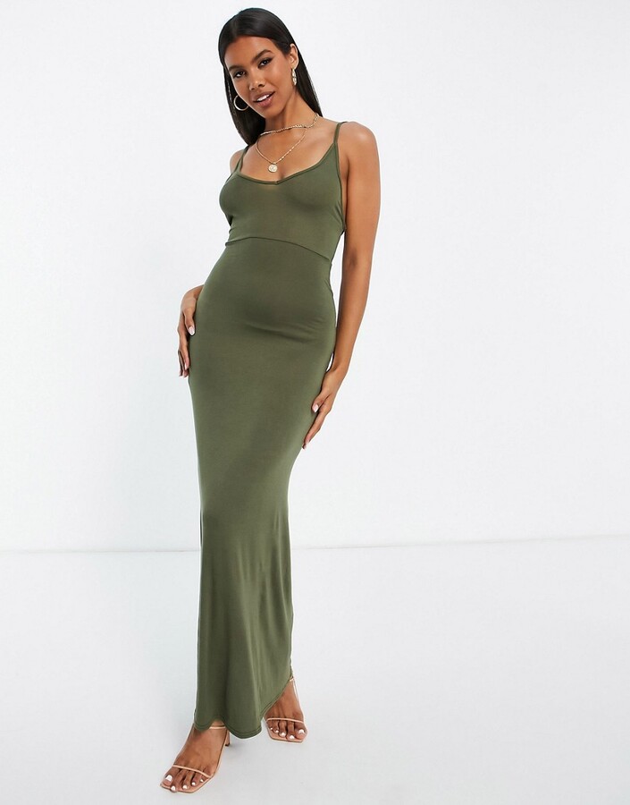 khaki gown