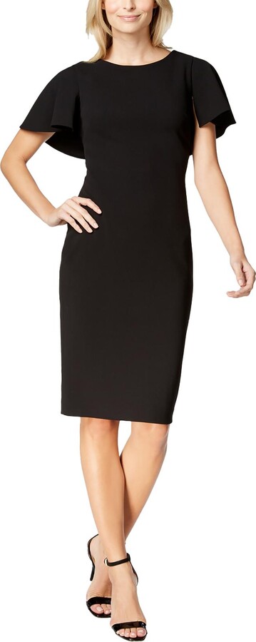 Calvin Klein Flutter-sleeve Dress | ShopStyle