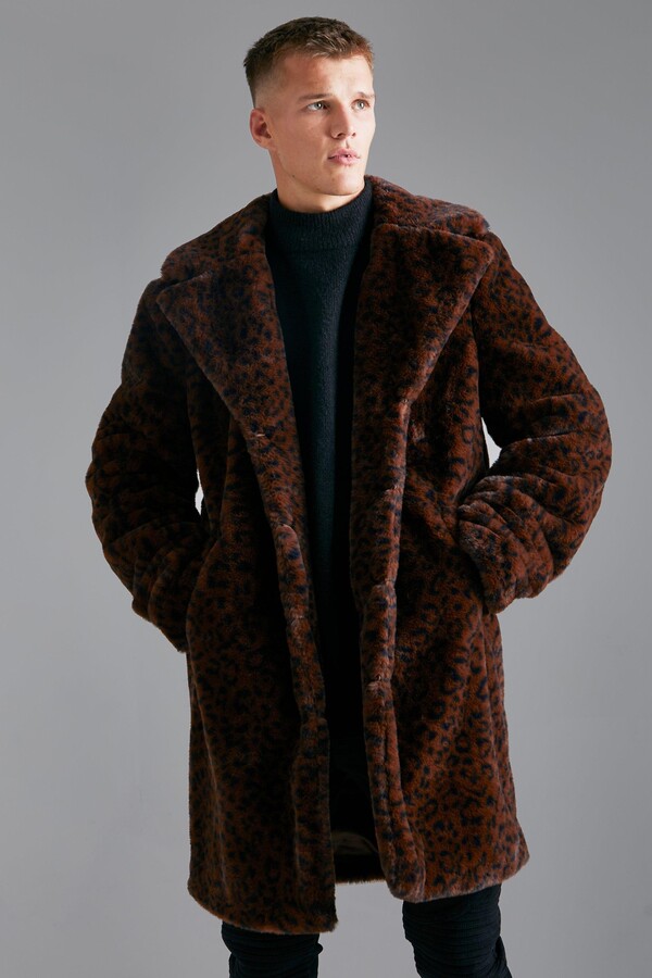 Men's Leopard Coat | Shop The Largest Collection | ShopStyle