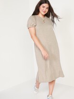 Thumbnail for your product : Old Navy Puff-Sleeve Midi T-Shirt Shift Dress for Women