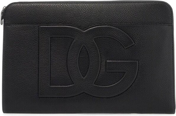 Dolce & Gabbana Large Loog Embossed Zipped Pouch