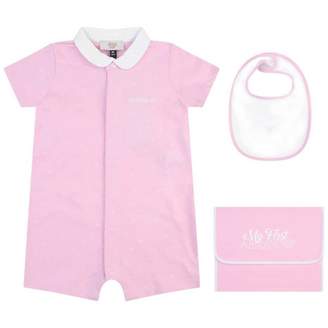 Armani Junior Armani JuniorBaby Girls Pink Romper Gift Set