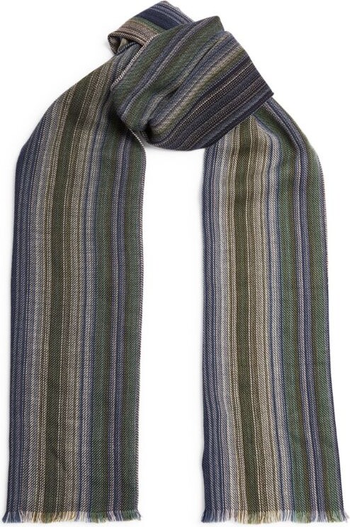 for Men Paul Smith Zebra Patch Scarf in Navy Blue Mens Accessories Scarves and mufflers Save 33% 