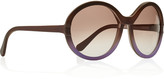 Thumbnail for your product : Marni Round-frame dégradé acetate sunglasses