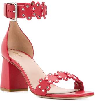 RED Valentino RED(V) ankle strap flower sandals
