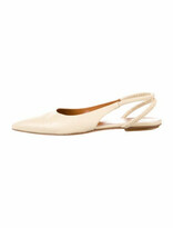 Thumbnail for your product : Rosetta Getty Ruched Slingback Leather Slingback Flats
