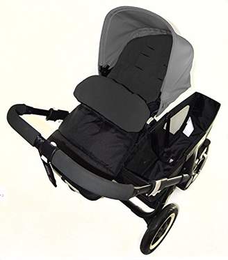 O Baby Footmuff/Cosy Toes Compatible with OBaby Travel System Pushchair Black Jack