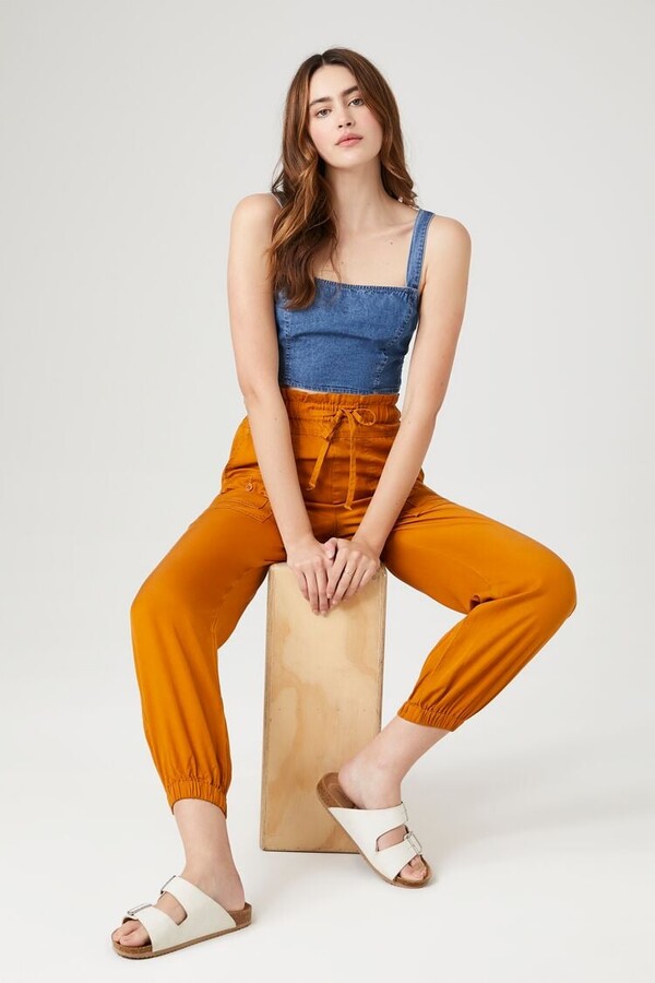 Lauren Ralph Lauren Plus-Size Chambray Ankle Pants - Macy's