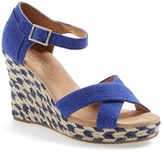 Thumbnail for your product : Toms 'Mixed Rope' Wedge Sandal
