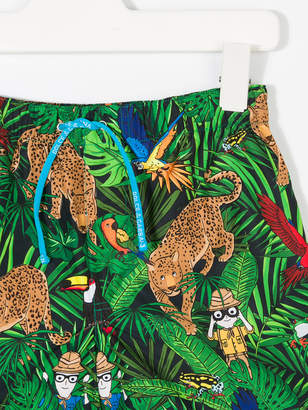 Dolce & Gabbana Kids jungle print swim shorts