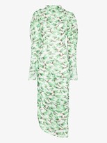 Thumbnail for your product : yuhan wang Pine Print High Neck Dress