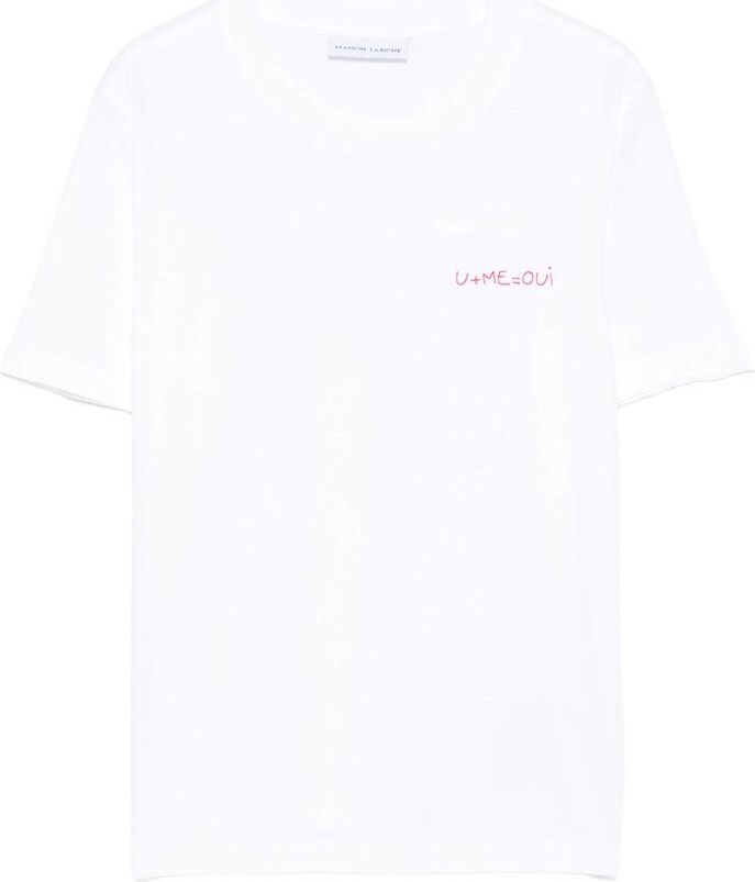 Maison Labiche U+Me=Oui Embroidered T-Shirts