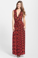 Thumbnail for your product : Plenty by Tracy Reese 'Robin' Print Deep V-Neck Maxi Dress (Regular & Petite)