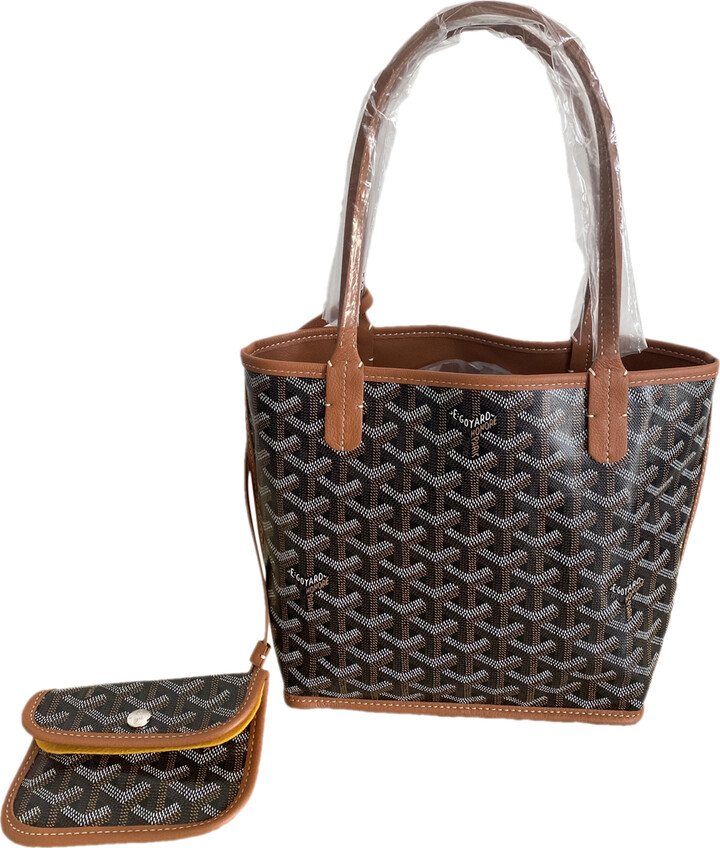 Goyard Mini Anjou Tote Bag in Chevroches Calfskin and Goyardine Canvas -  ShopStyle