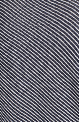 Nordstrom Stripe Cashmere Asymmetrical Hem Pullover
