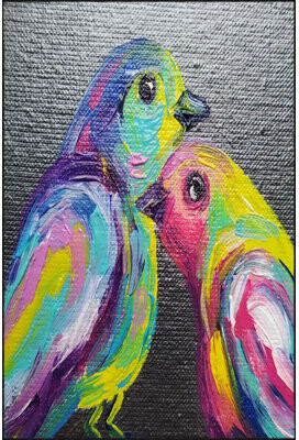 Corrigan Studio Birds Multicolor Woven Base Machine Washable Rug