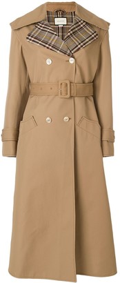 Gucci Butterfly Applique Gabardine Trench Coat