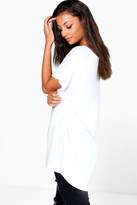 Thumbnail for your product : boohoo Tall Oversized V Neck Basic Tee