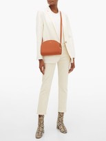 Thumbnail for your product : A.P.C. Half-moon Saffiano-leather Cross-body Bag - Tan