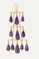 Thumbnail for your product : Pippa Small 18-karat Gold Sugilite Earrings