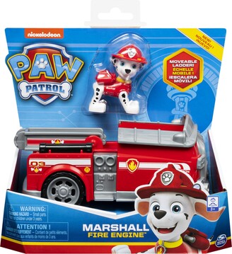 Paw Patrol , Marshall'S Fire Engine Vehicle With Collectible Figure, For Kids Aged 3 And Up