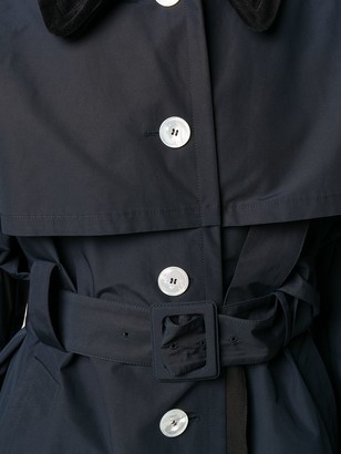 Prada Single-Breasted Belted Trench Coat