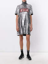 Thumbnail for your product : MSGM sequin embellished logo dress