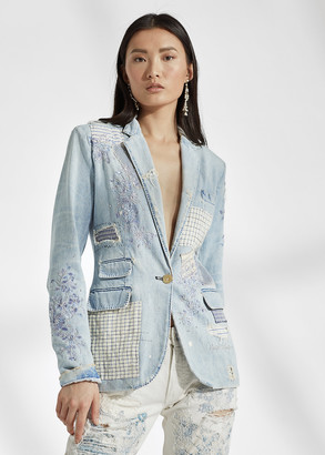 ralph lauren patchwork denim jacket