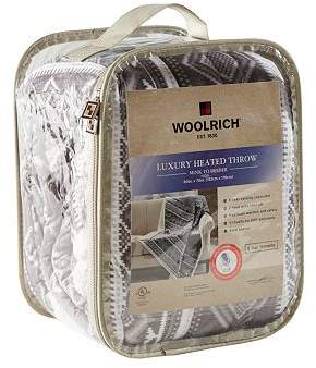 Woolrich Anderson Reversible Oversized Faux-Fur to Berber Heated Throw