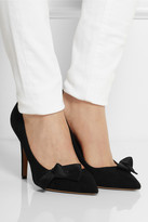 Thumbnail for your product : Isabel Marant Poppy bow-detailed suede pumps