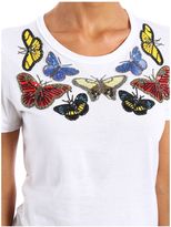 Thumbnail for your product : Alexander McQueen Beaded Bitterflies T-shirt