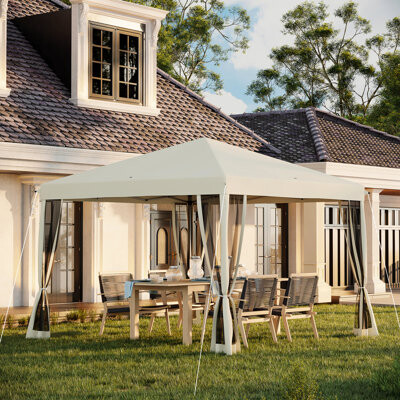 Latitude Run 10' X Pop Up Canopy Tent Of . With Protective Netting. Adjustable Height For Outdoor Activities. Suitable Garden, Patio. Fits 10. Simple To And Move.