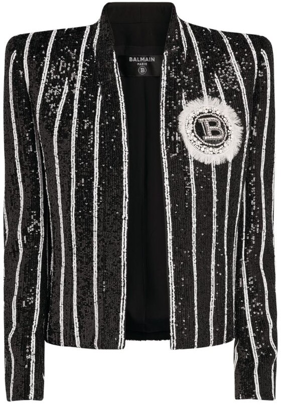 Balmain Sequinned Spencer Jacket - ShopStyle