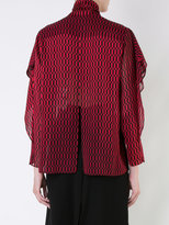 Thumbnail for your product : Fendi patterned pussybow blouse