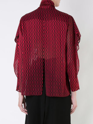 Fendi patterned pussybow blouse