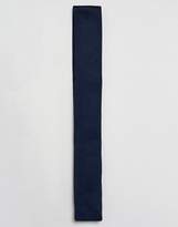 Thumbnail for your product : Selected navy knitted tie